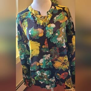 BNWT Be Young brand Eco-friendly Elegant Floral Women's Blouse